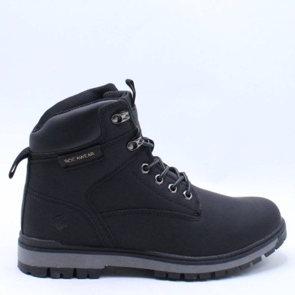Rocawear Mens Amboy Boot Wheat, Black - Picture 1 of 9